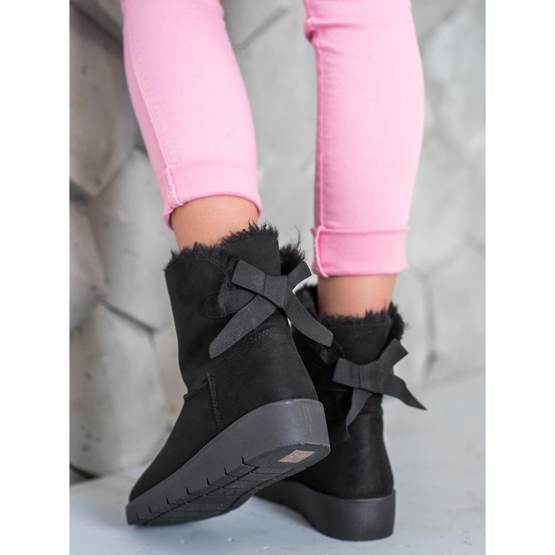 SHELOVET Mukluki noir sur la plate-forme 1