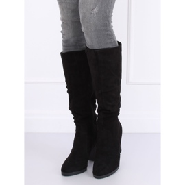 Bottines noires classiques à talons QQ-08 Noir le noir 3