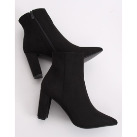 Bottines à talons noires 0-316 Noir le noir 1