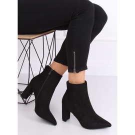 Bottines à talons noires 0-316 Noir le noir 4