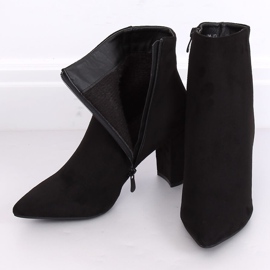 Bottines à talons noires 0-316 Noir le noir 2
