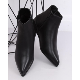 Bottines Chelsea noires bouts en amande TX-1838 Noir le noir 2
