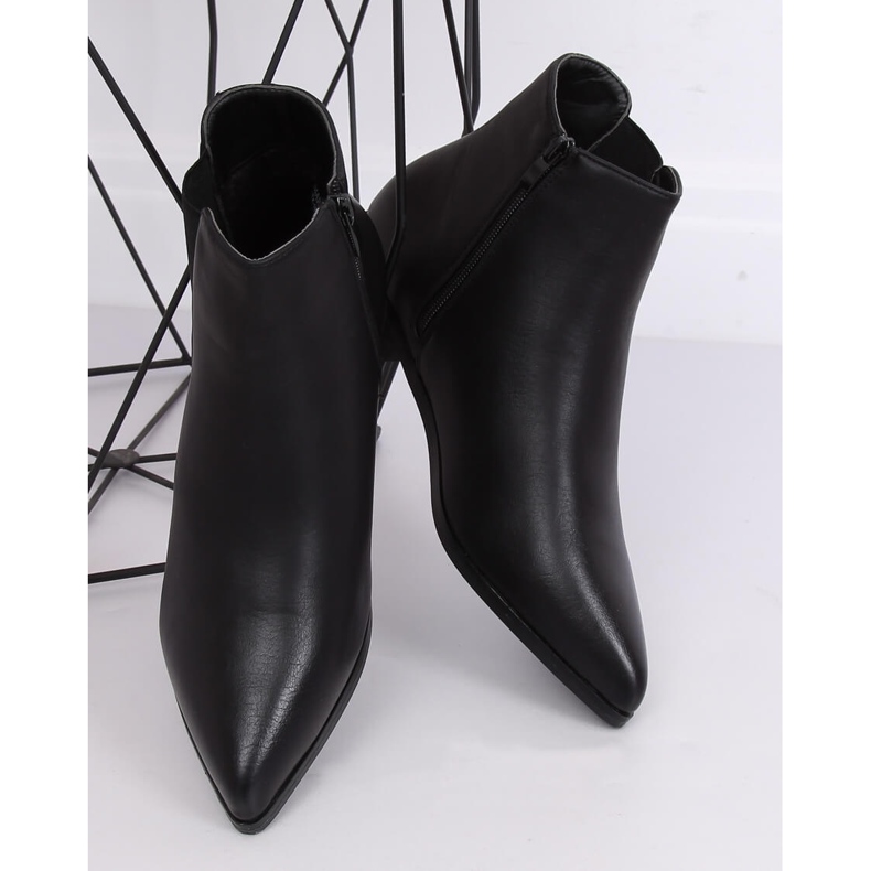 Bottines Chelsea noires bouts en amande TX-1838 Noir 2