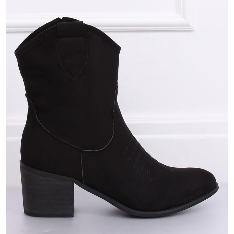 Santiags en daim noir 5689 Noir le noir 2