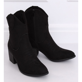 Santiags en daim noir 5689 Noir le noir 4