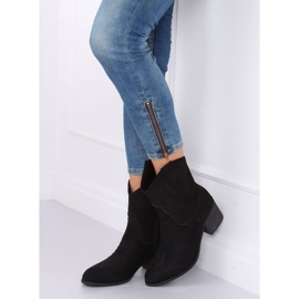 Santiags en daim noir 5689 Noir le noir 5