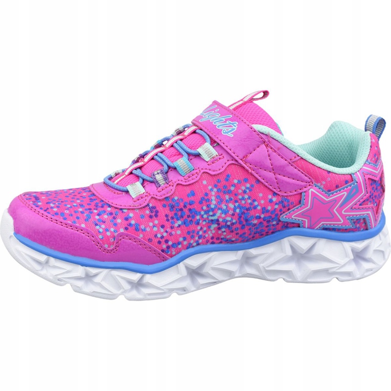 Chaussures Skechers Galaxy Lights Jr 10920L-NPMT rose 1