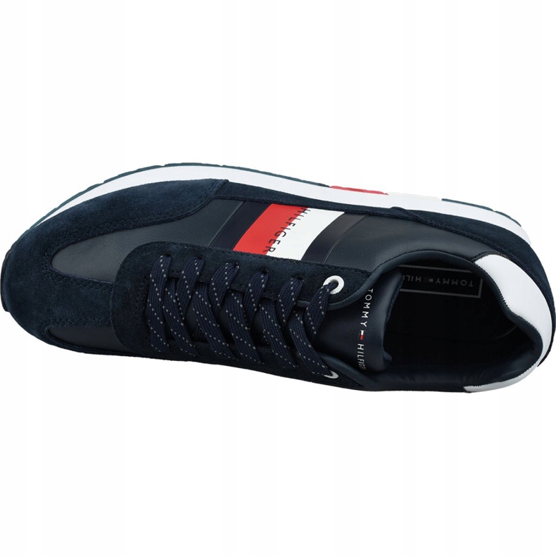 Tommy Hilfiger Corporate Leather Flag Runner M FM0FM02380 403 bleu marine 2