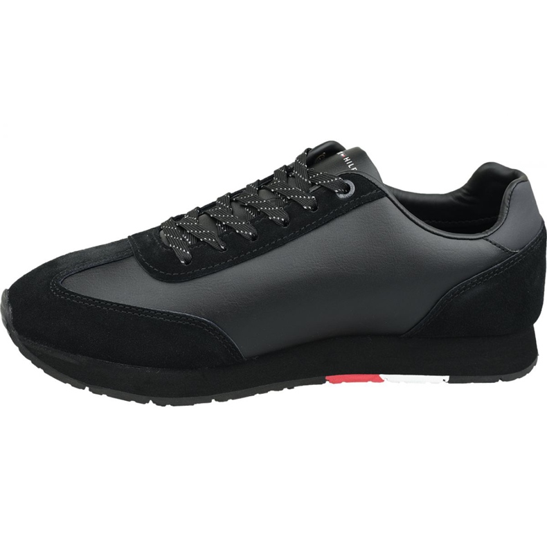 Chaussures Tommy Hilfiger Corporate Leather Flag Runner M FM0FM02380 990 noir 1