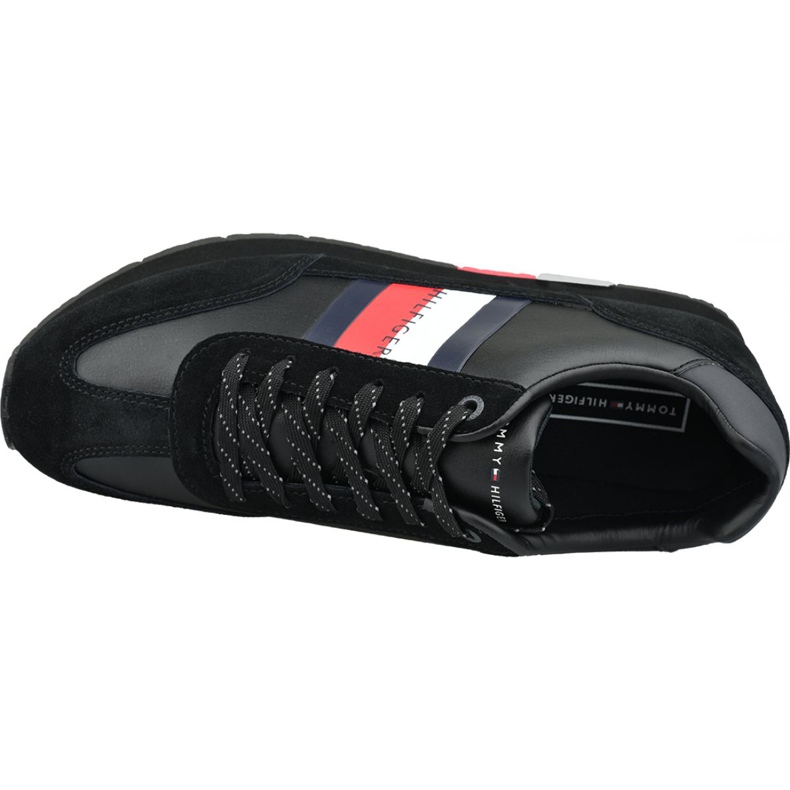 Chaussures Tommy Hilfiger Corporate Leather Flag Runner M FM0FM02380 990 noir 2