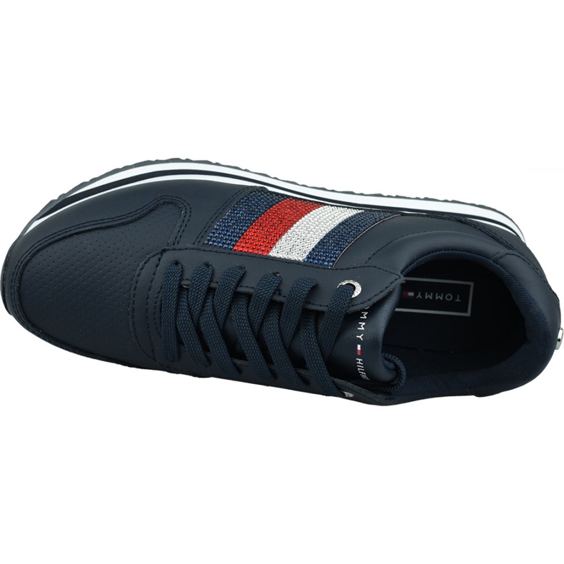 Chaussures Tommy Hilfiger Tommy Retro Crystal Sneaker W FW0FW04683 Cki bleu marin 2
