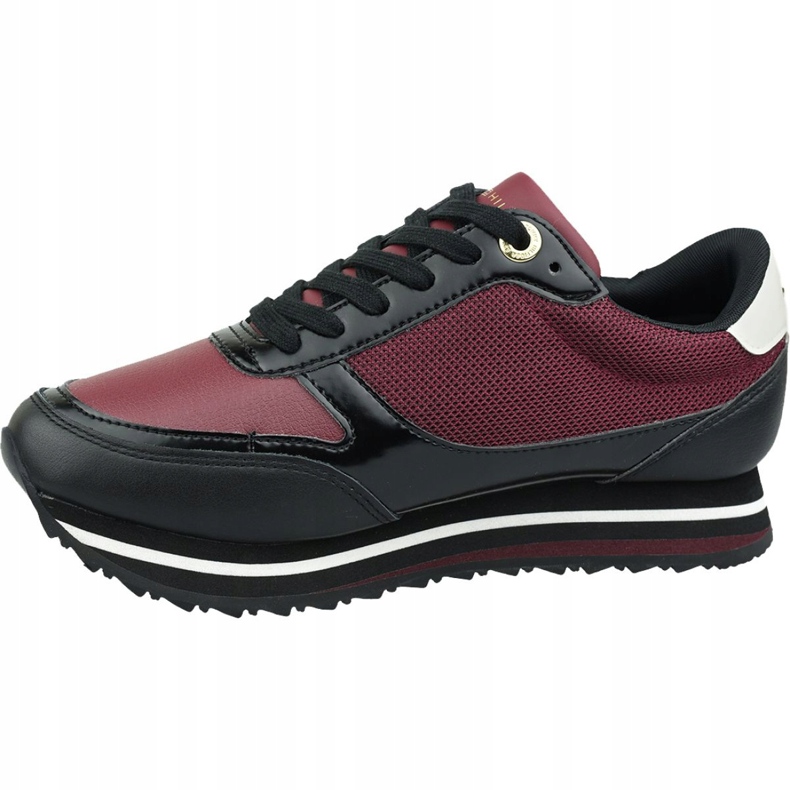 Chaussures Tommy Hilfiger Tommy Retro Branded Sneaker W FW0FW04305 Gby rouge 1