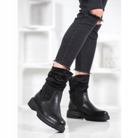 SHELOVET Bottes chaudes sur la plate-forme le noir 1