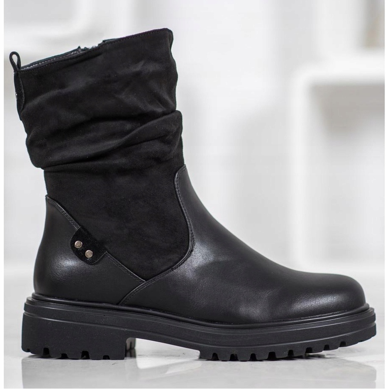 SHELOVET Bottes chaudes sur la plate-forme noir 2