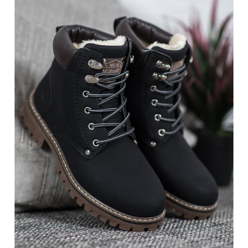 Mckeylor Trappeurs noirs avec fourrure le noir 1