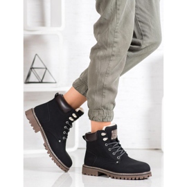 Mckeylor Trappeurs noirs avec fourrure 2