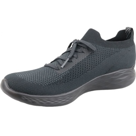 Skechers You Shine Baskets W 14957-BKGY gris 1 Skechers You Shine Baskets W 14957-BKGY gris 1