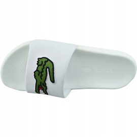 Claquette Lacoste Croco 319 738CMA0073082 blanc 2