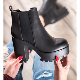Seastar Bottes à la mode sur la plate-forme le noir 5
