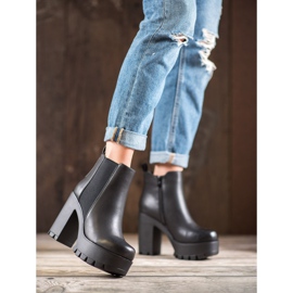 Seastar Bottes à la mode sur la plate-forme le noir 4