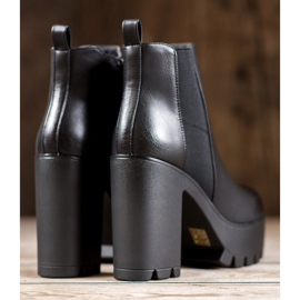 Seastar Bottes à la mode sur la plate-forme le noir 1