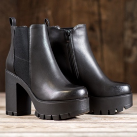 Seastar Bottes à la mode sur la plate-forme le noir 2