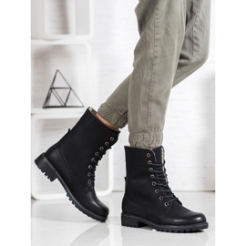 SHELOVET Bottes de randonnée à tige rétractable noir 2