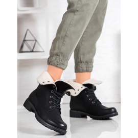 SHELOVET Bottes de randonnée à tige rétractable noir 1