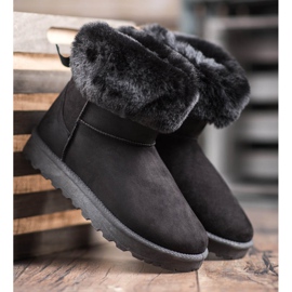 SHELOVET Mukluki avec fourrure noir 2