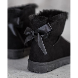 SHELOVET Mukluki chaud avec un arc noir 1