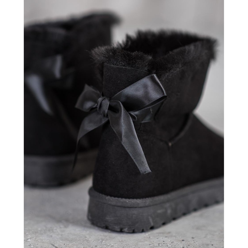 SHELOVET Mukluki chaud avec un arc noir 1