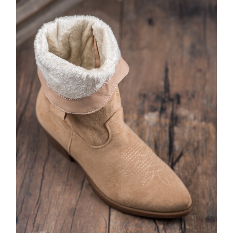 Seastar Bottes de cowboy à enfiler avec un motif brun 1 Seastar Bottes de cowboy à enfiler avec un motif brun 1