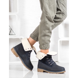 Super Me Bottes à lacets bleu 1 Super Me Bottes à lacets bleu 1