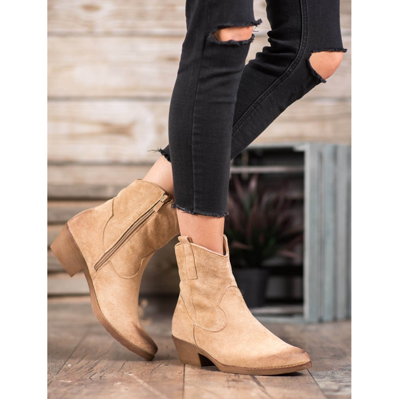 Seastar Bottes de cowboy chaudes sur talons hauts brun 1 Seastar Bottes de cowboy chaudes sur talons hauts brun 1