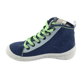 Chaussures enfant Befado légères 547X002 bleu marine gris vert 2