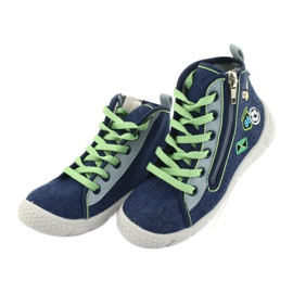 Chaussures enfant Befado légères 547X002 bleu marine gris vert 3