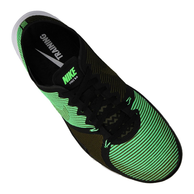 Chaussure d'entraînement Nike Free Trainer 3.0 V4 M 749361-033 le noir vert 1