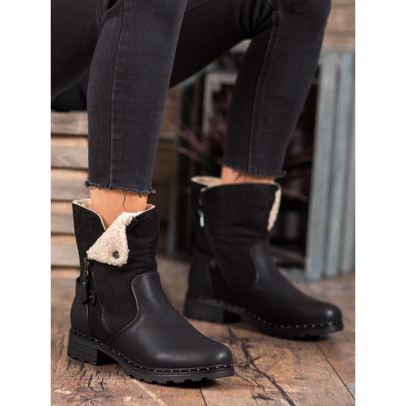 SHELOVET Travailleurs avec une chaussure à enrouler le noir 2 SHELOVET Travailleurs avec une chaussure à enrouler le noir 2