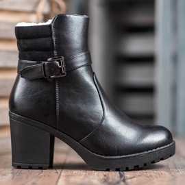 J. Star Bottes confortables en éco-cuir le noir 2