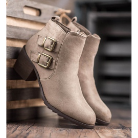 Kylie Bottes confortables avec boucles brun 3