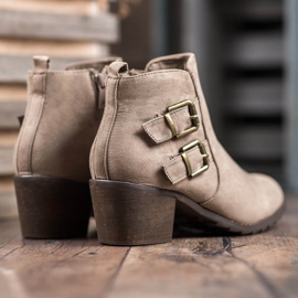 Kylie Bottes confortables avec boucles brun 2