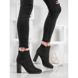 Ideal Shoes Bottines classiques à talons hauts le noir 6