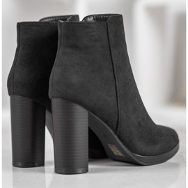 Ideal Shoes Bottines classiques à talons hauts le noir 1
