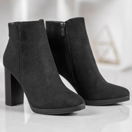 Ideal Shoes Bottines classiques à talons hauts le noir 2