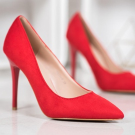 R'S Talons en daim rouge 3