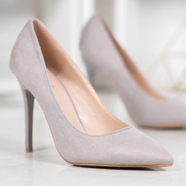 R'S Talons en daim gris 2