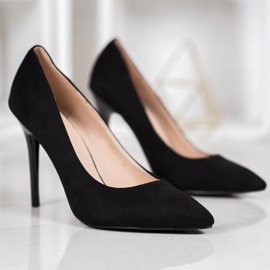 R'S Talons en daim le noir 5