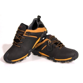 Bottes de trekking NAT en cuir. 6254 Noir le noir 2