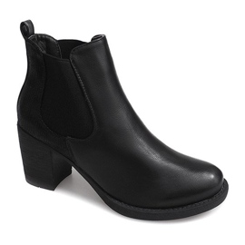 Bottes À Talons Avec Élastique 1227 Noir 2