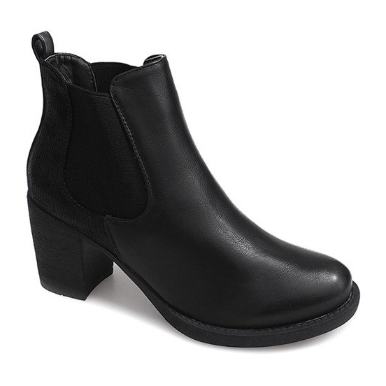 Bottes À Talons Avec Élastique 1227 Noir le noir 2